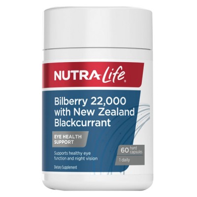 Nutralife 纽乐 越橘黑加仑护眼胶囊22000mg叶黄素精华60粒